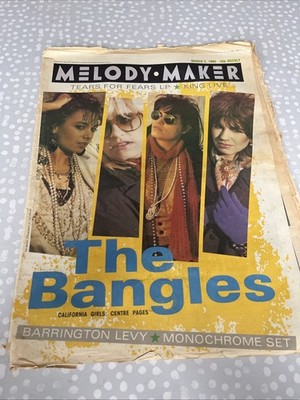 Melody Maker Mag March 1985 the Bangles Feature Very Well Used