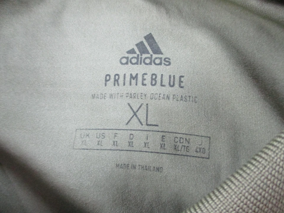 Adidas Polo Para Hombres XL Verde Azul Primado Parley Golf Manga Corta Deporte Tenis Foto 4 de 4