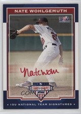 2017 Panini USA Baseball Stars & Stripes Red Ink /10 Nate Wohlgemuth Auto 0i76