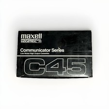 Maxell Professional Industrial P/I Communicator Series C45 Audio Cassettes 45 Mi