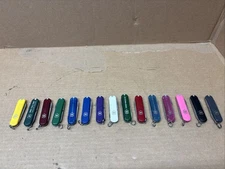 Lot of 15 Different Colors Victorinox Classic SD Swiss Army Knives 58mm