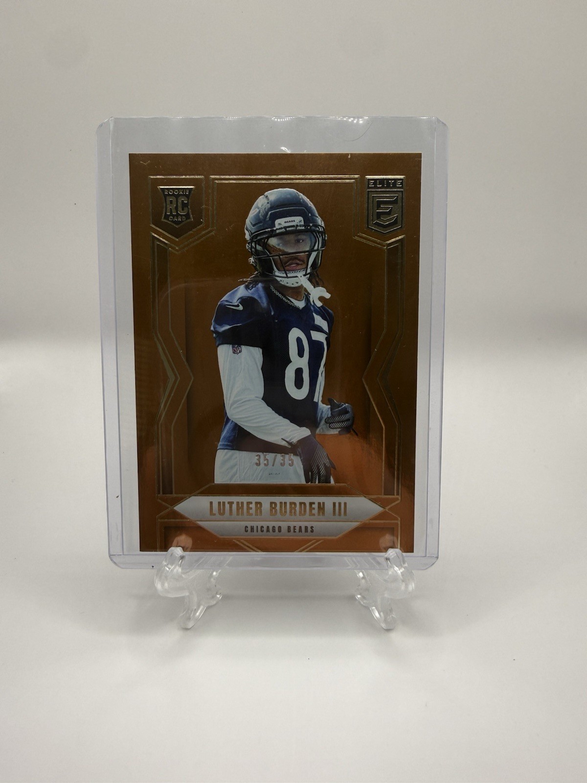 2025 Donruss Elite Luther Burden III #118 RC {BRONZE} /35- Chicago Bears