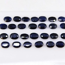 Lot of 30 Pcs 50 Ct Natural Blue Sapphire Oval Cut Certified UNTREATED Gemstone