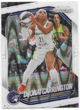 2025 Panini Prizm WNBA - DiJonai Carrington #9 White Seismic Prizm
