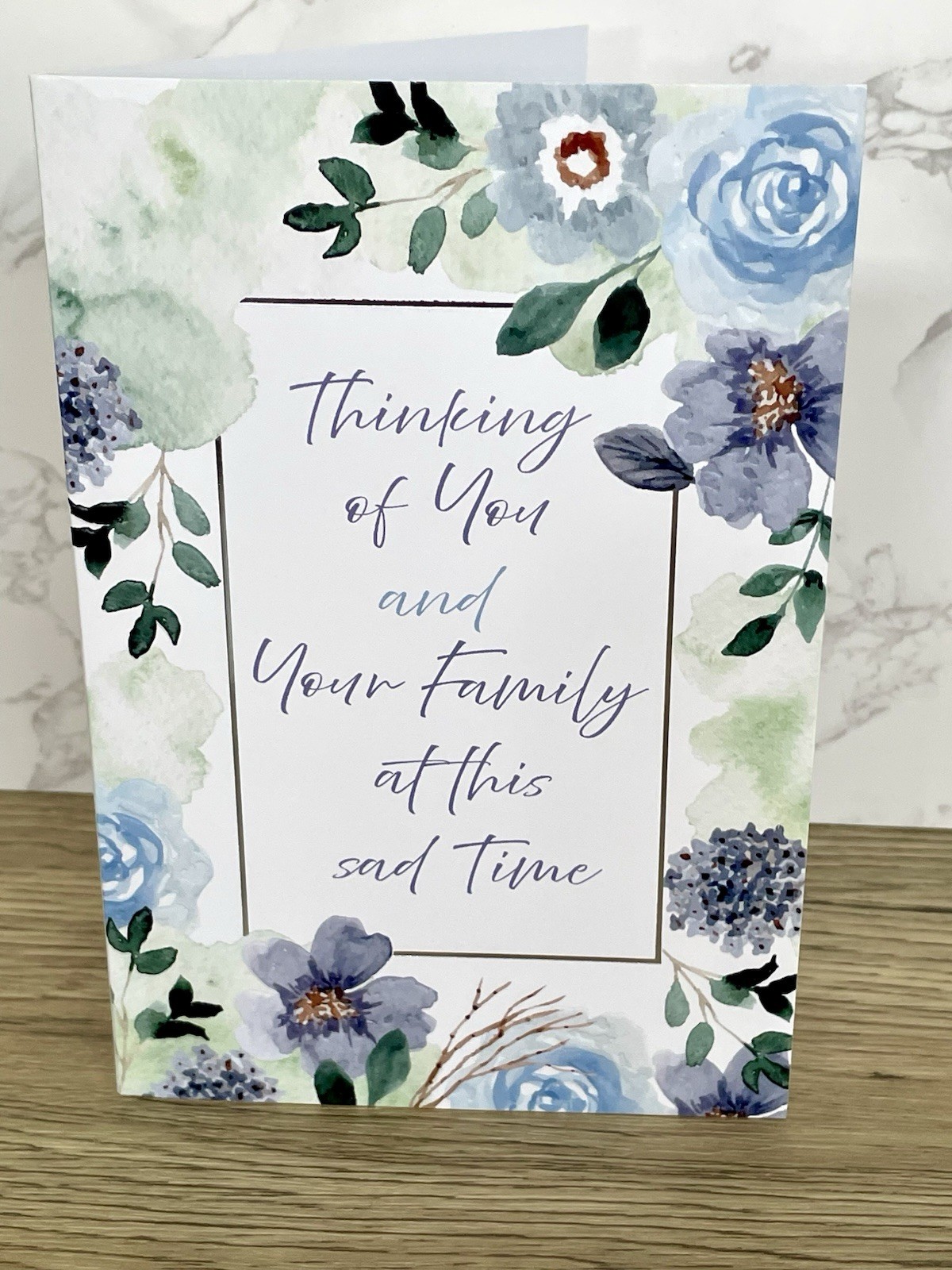 THinking of You and Your Family Sympathy Card Religious Catholic / Christian