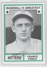 1982 TCMA Baseball's Greatest Hitters Tan Back Frankie Frisch #1982-37 HOF 2u3