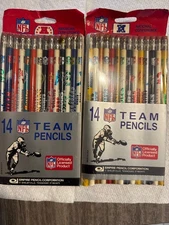 Berol NFL AFC & NFC  Berol Collector's Sets (2) 14 Pack Football Pencils