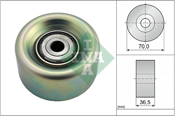 Ina 532 0780 10 Deflection/Umlenkrolle, Keilrippenriemen FüR Mitsubishi, Nissan-image