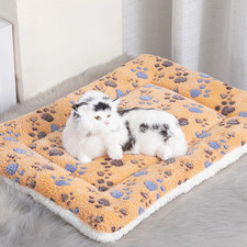 Pet Pad Soft Dog Crate Bed Mat Sleeping Self Heating Cat Bed Small Medium