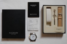 Armbanduhr Madison New York waterresistant Datumanzeige  Batterie neu s. Beleg!!