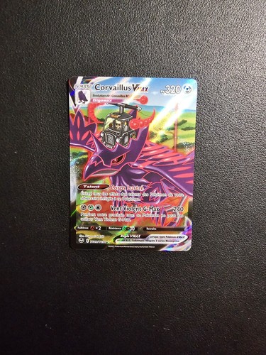 Carte Pokémon Corvaillus Vmax TG19/TG30 EB12 Epée & Bouclier Tempête Argentée FR