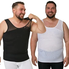 Men's Tank Top Body Shaper Plus Size Abdomen Gynomastica Compression Shirt Vest