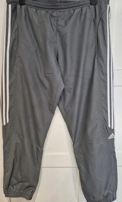 Vintage Adidas Y2k Trainingshose Grau Baggy Softshell Uk med Retro Original