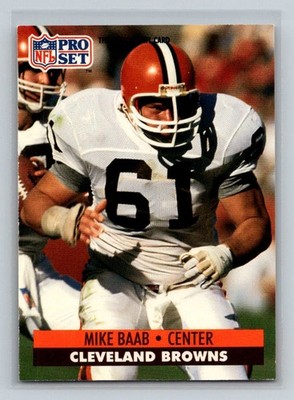 1991 Pro Set #469 Mike Baab Cleveland Browns Football Card