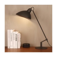 Desk Lamp Modern Industrial 100 Metal Table Lamp 22", Soft White Light 3000...