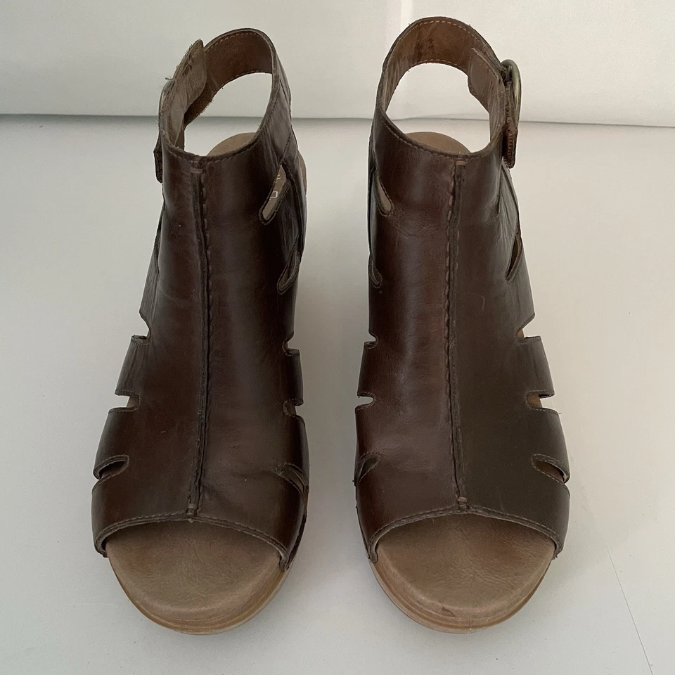 Sandalias de tacón Dansko para mujer ajustables marrón EUR 40 US 9-9,5 USADAS EN EXCELENTE ESTADO Foto 2 de 4