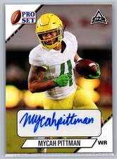 Mycah Pittman 2021 Leaf Pro Set Rookie Autograph (b) #PS-MP1