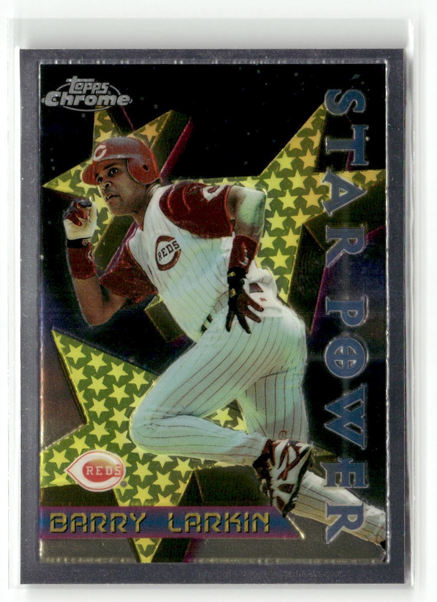 1996 Topps Chrome #6 Barry Larkin STAR POWER HOF