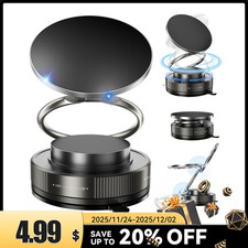 360  Vacuum Magnetic Phone Holder - Suction Cup Car Mount with Foldable Stand