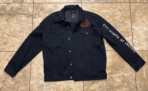 Five Nights at Freddy's Size XL Security Breach Black Denim Jacket - product listing photo