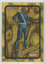 2025 Topps Chrome Marvel Comics Yellow Lava Refractor Quicksilver #121 1u6