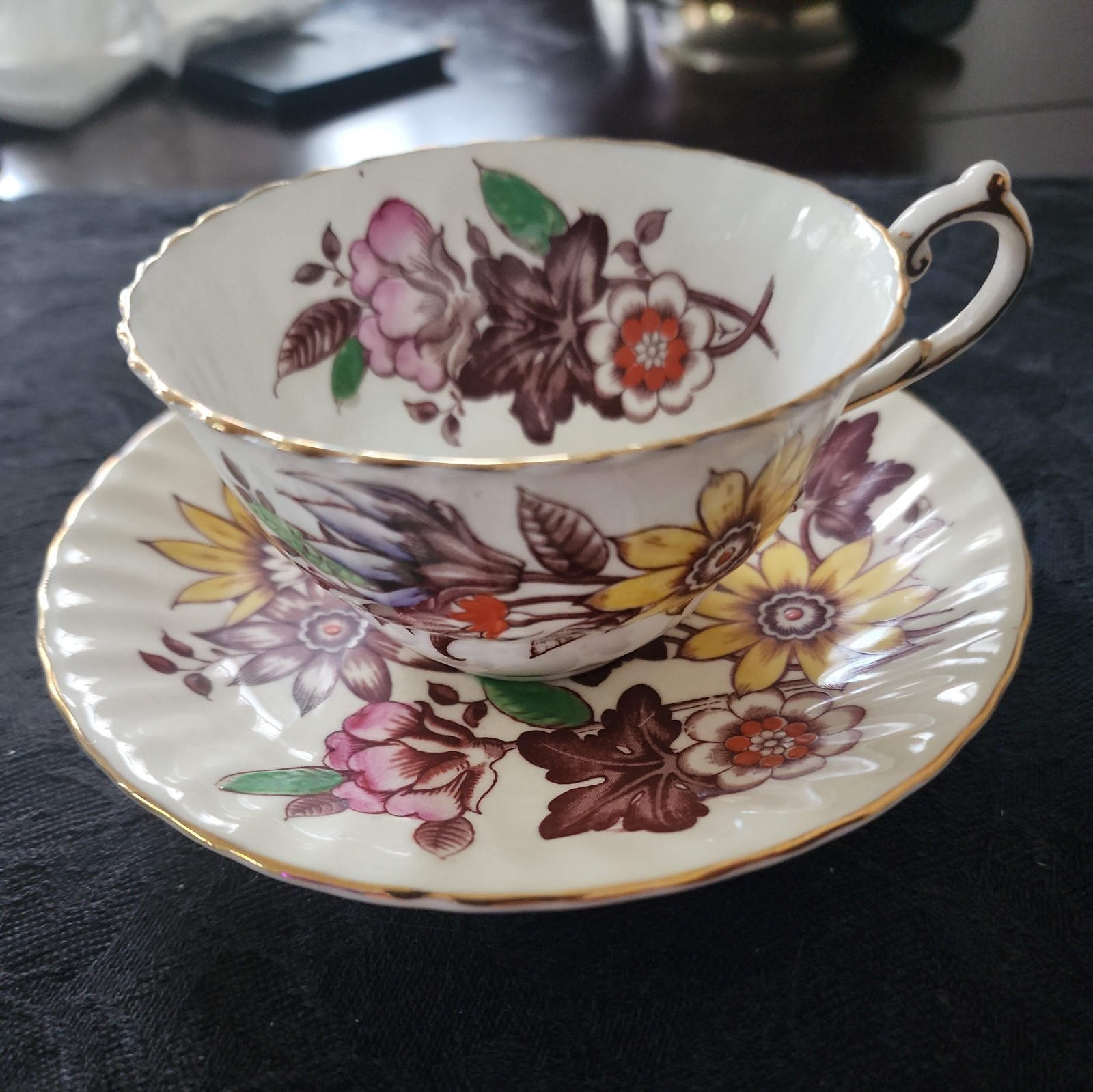Victoria Cartwright and Edwards Bone China Cup and Saucer Pattern Fragrance