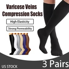 Hot Neuropathy Socks For Women and Men, 3 Pairs Soothe Compression Socks Relief