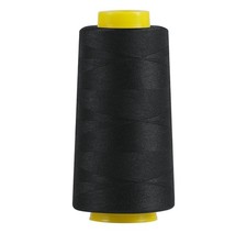 1500 Yards Denim Thread for Jeans, 20s/2 Heavy Duty Polyester Thread, Black Sewi
