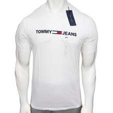 TOMMY HILFIGER MSRP 39.50 MEN'S WHITE CREW NECK SHORT SLEEVE T-SHIRT SIZE L