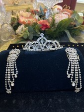 Vintage Rhinestone Tiara Hair Combs