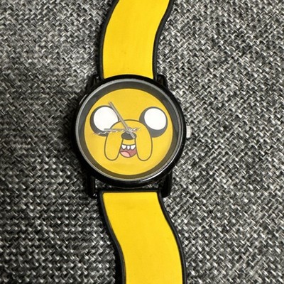 Adventure Time Jake The Dog Watch Yellow Cartoon Network Rare Works Great!