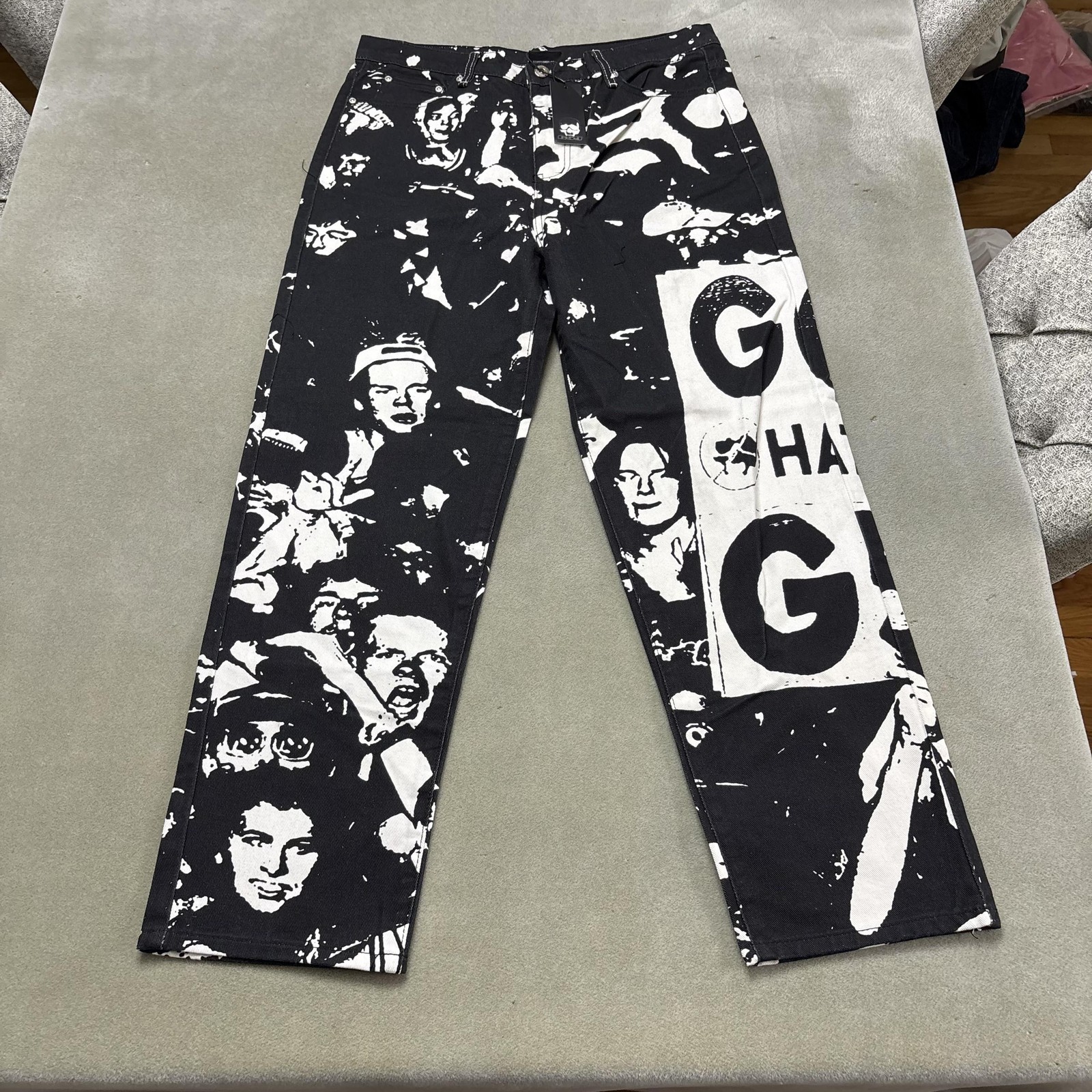G59 Pants Mens 32x30 God Hates G59 Straight Leg Jeans Streetwear $uicideboy$