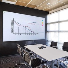 White Board Sticker Non-Adhesive Backing, 48" x 36" Magnetic Dry Erase Board ...