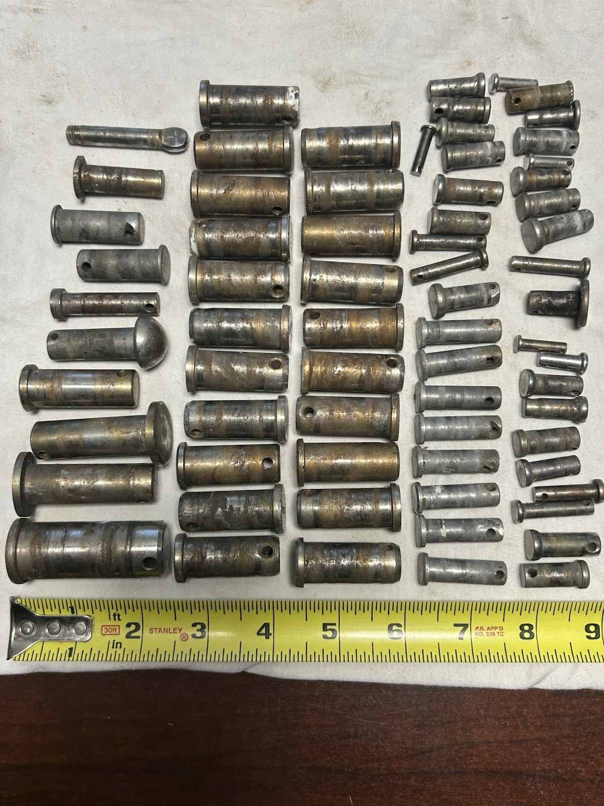 Lot of (69) Stainless Steel Random Assortment Sailboat Turnbuckle Pins Rigging