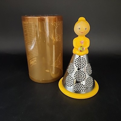 Pylones Paris NONNA Cheese Grater/Zester Yellow Dress Design 5.5'' Tall 