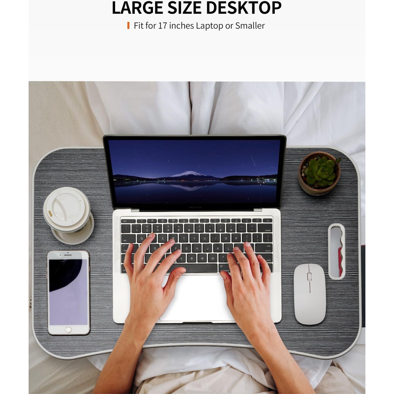 FISYOD Foldable Laptop Table, Portable Lap Desk Bed Table Tray, Laptop ...