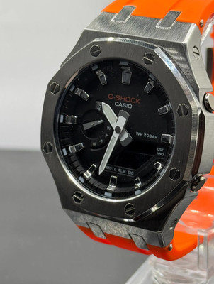 Custom Orange CASIO G-Shock GA-2100 - AP royal oak mod, Men's watch gift