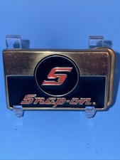 Snap On Tools Belt Buckle SPP-643 Made In USA Solid Brass Bits