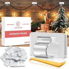 100Pcs Mini Hooks for Outdoor String Lights Clips, 0.25 Inch Diameter Waterpro