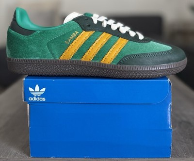 靴 adidas samba 26.5 Size 6.5w - Adidas Samba OG W Court Green Preloved Yellow Women's