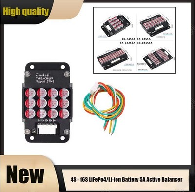 4S 8S 12S 16S LiFePo4/Li-ion Battery 5A Active Balancer with Aluminum Shell HAU