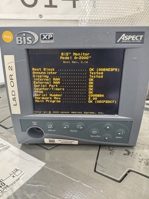 Aspect Bis XP a-2000 Monitor W/ dsc-XP 185-0070 Bispectral Index Monitor