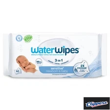  WaterWipes Baby Wipes,3-In-1, 99.9% Water, Unscented & Hypoallergenic