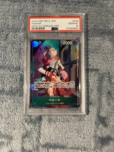 PSA 10 Perona OP09-034 Alt Art One Piece Card Japanese 2024