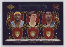 2009 Crown Royale Rookie Royalty Ty Lawson Tyler Hansbrough Wayne Ellington 8f4