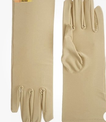 Compression Gloves, Pair of Large Full Finger, Wrist Length Edema