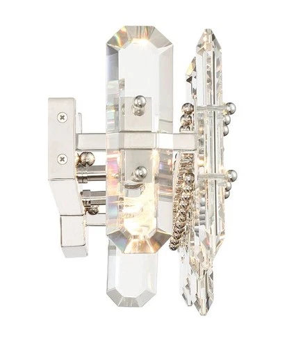 Crystorama Bolton 26"W Polished Nickel Crystal Bath Light - Picture 3 of 5