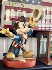 Disney Mickey Mouse Uncle Sam 4th Of July Statue 24" Big Fig USA