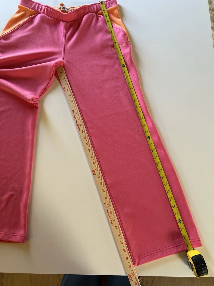 Vintage Y2K Retro Rosa Naranja Adidas Pantalones de Pista XL Atlético Foto 4 de 4