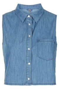 topshop denim top